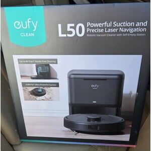 eufy L50 SES Robot Vacuum Self-Empty Station iPath Laser NAV AI.Map 2.0 8510 NEW